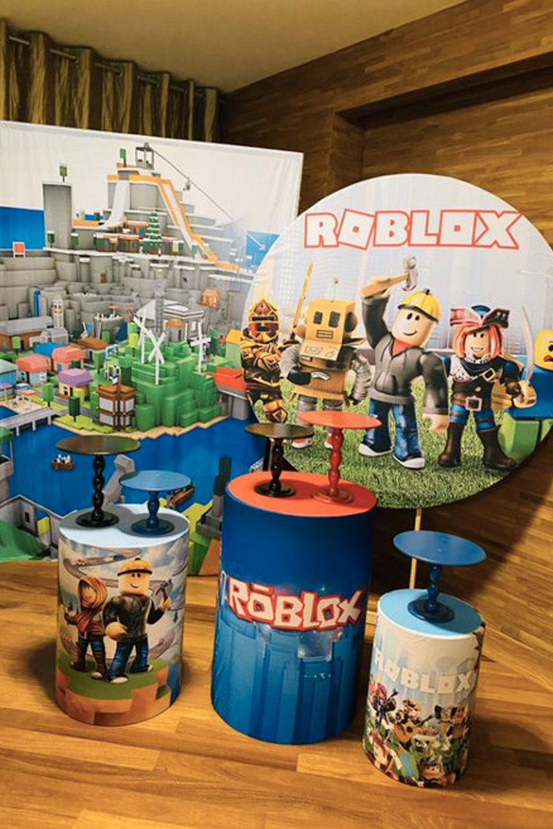 Painel Festa Tema Roblox